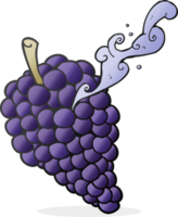 mano dibujado dibujos animados uvas png