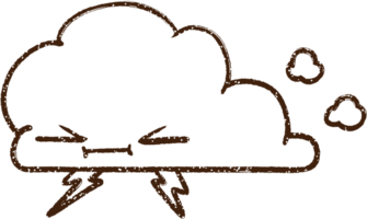 desenho de nuvem de chuva png