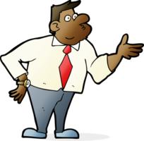 cartoon businessman asking question png