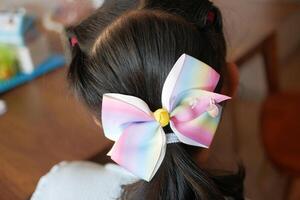 little girl with Hair clip photo