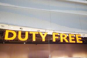 Duty Free Shop in Istanbul airport Turkey. photo