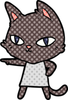 cartone animato gatto fissando png