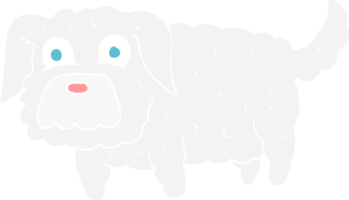 piatto colore illustrazione di piccolo cane png