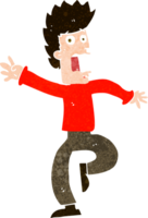 cartone animato uomo spaventato png