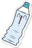 sticker of a cartoon toothpaste tube png