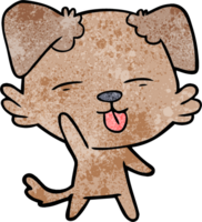 cartoon dog sticking out tongue png