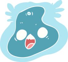 egale kleur stijl cartoon kiem png