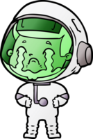 astronauta llorando de dibujos animados png