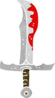 espada sangrenta de desenho animado png