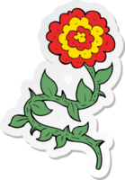 sticker of a cartoon flower png