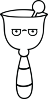 line drawing cartoon of a school bell png
