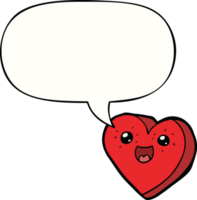 heart cartoon character with speech bubble png