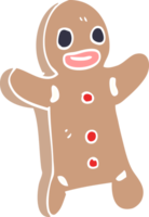 cartoon doodle gingerbread man png