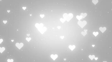 Hearts Background White video