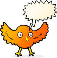 cartoon bird with speech bubble png