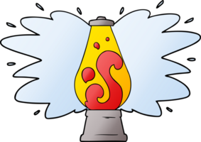 lampe à lave rétro dessin animé png