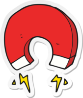 sticker of a cartoon magnet png