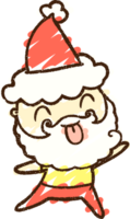 Weihnachtsmann Kreidezeichnung png