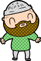 homme barbu de dessin animé png