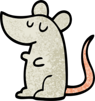 mouse de desenho de ilustração texturizada grunge png