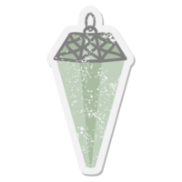 autocollant grunge pendentif magique png