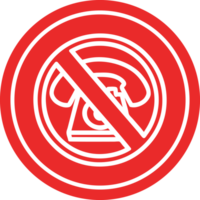 No frío vocación circular icono símbolo png