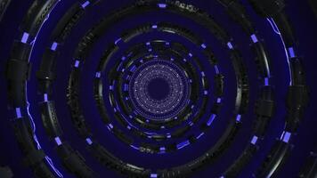 futuristic abstract circular radial Tunnel lines background, Data flow background video