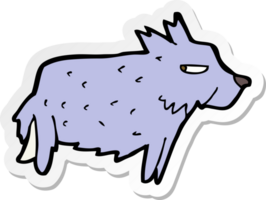 sticker of a cartoon terrier png