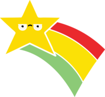 plano cor retro desenho animado do uma tiroteio arco Iris Estrela png