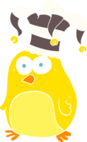 flat color illustration of funny bird png