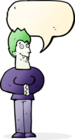 cartoon vampire with speech bubble png