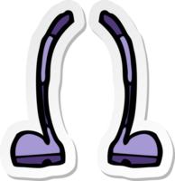 sticker of a cartoon legs png