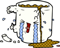 Cartoon kaputter Becher png