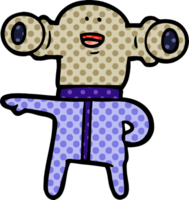 extraterrestre amistoso de dibujos animados png