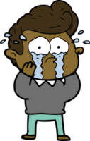 cartoon crying man png