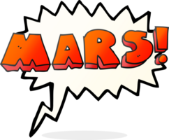 hand drawn speech bubble cartoon Mars text symbol png