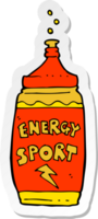 sticker of a cartoon energy drink png