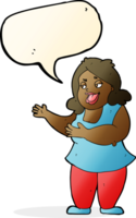 cartoon woman singing with speech bubble png