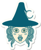 sticker of a human mage character png