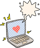 internet dating cartoon  with speech bubble in comic book style png