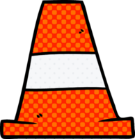 cone de tráfego rodoviário dos desenhos animados png