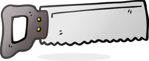 hand drawn cartoon saw png