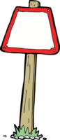 panneau de signalisation de dessin animé png