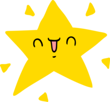 estrela feliz dos desenhos animados png