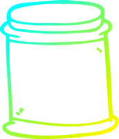 cold gradient line drawing of a cartoon vitamin pots png