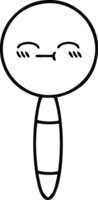 line drawing cartoon of a magnifying glass png