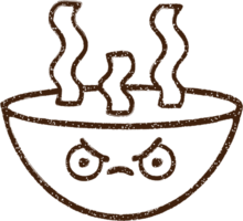 zuppa calda disegno a carboncino png