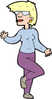 cartoon woman waving png