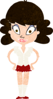 mujer bonita de dibujos animados png