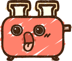 Shocked Toaster Chalk Drawing png